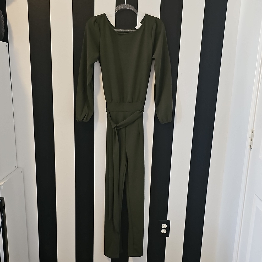 Chic Olive Green Women's Jumpsuit